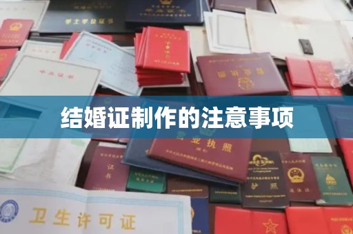 登封结婚证制作的注意事项